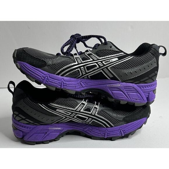 ASICS Gel Kahana 6 TITANIUM/BLACK/ELECTRIC PURPLE F911013 Size 7 With Box - Picture 7 of 9